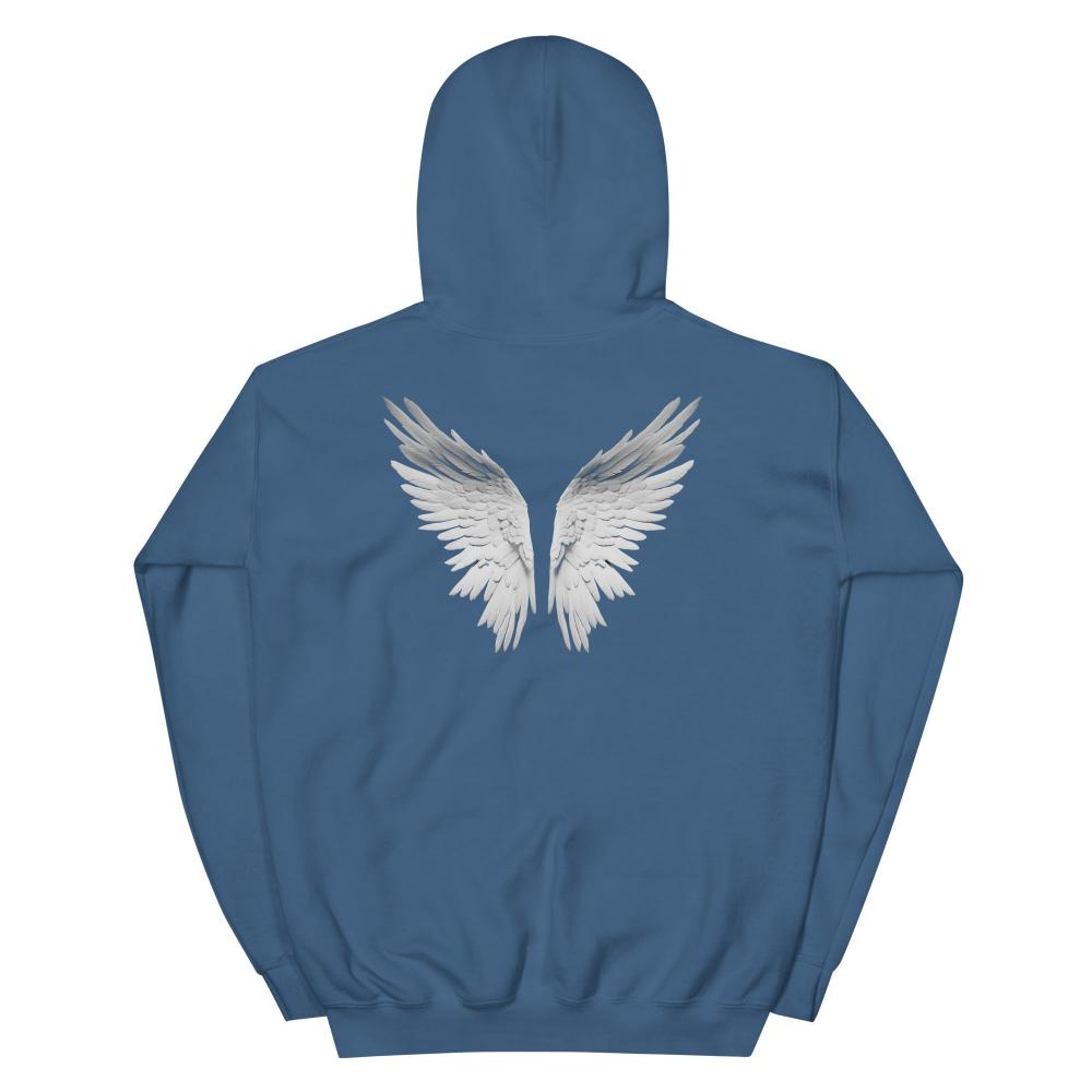 Savior Self Angel Wings Hoodie - Indigo Blue Color - https://ascensionemporium.net